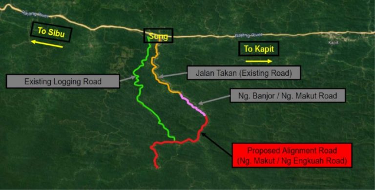 New road to link Nanga Makut, Nanga Engkuah