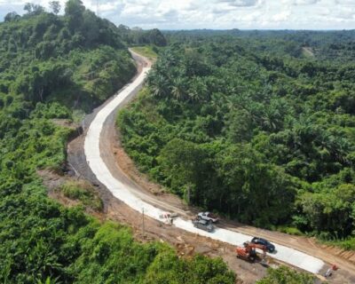 Ongoing Construction of Access Road to Long Laput