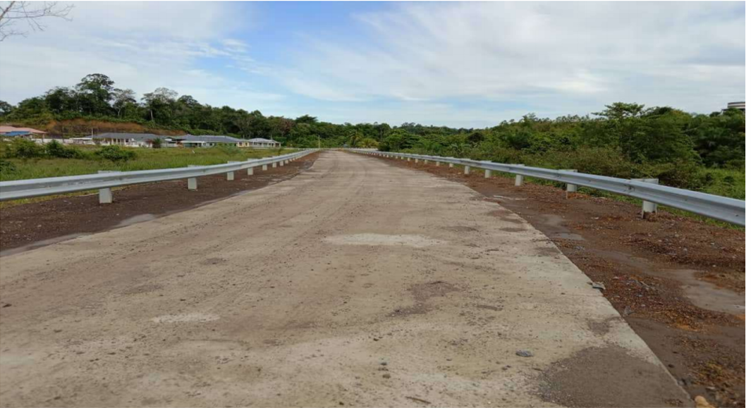 Internal roads and drainages of Long Bedian complete