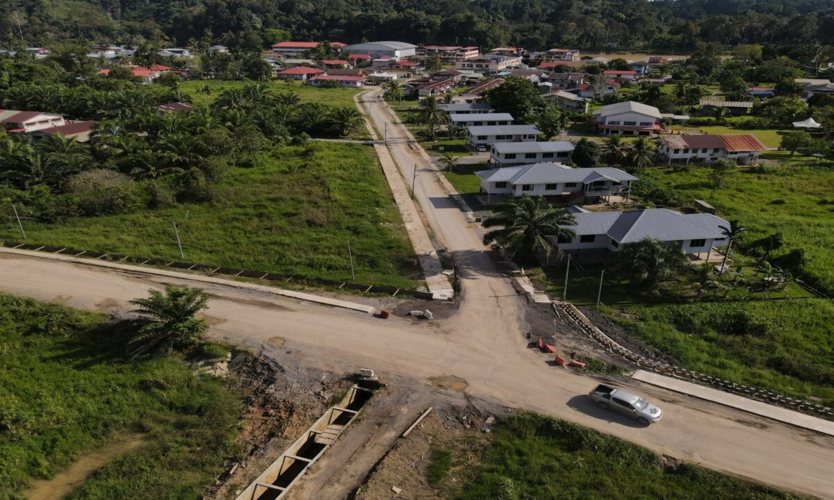 Improvement works to Long Lama town concluding