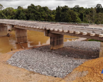 Completion of Nanga Machan Bridge construction