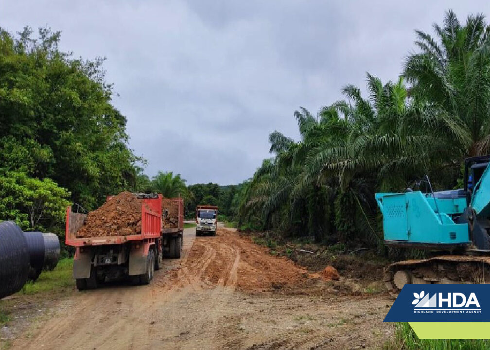 Improvement of existing roads from Long Lama to Logan Sibong in progress