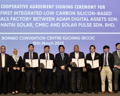 Samalaju site of SEA’s first integrated low carbon-silicon based materials factory