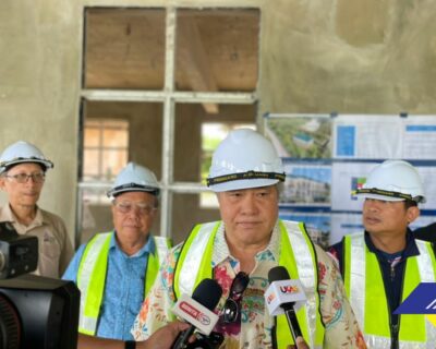 Deputy Premier of Sarawak visits the project site of Maahad Tahfiz Building