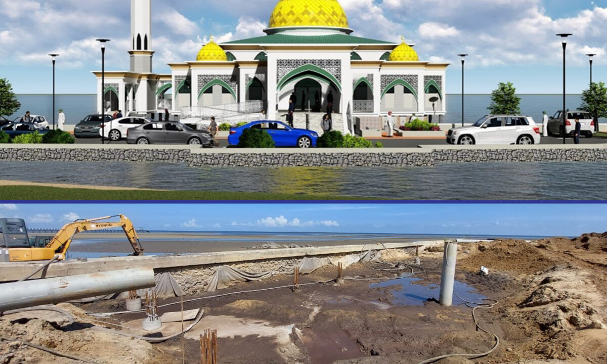 Foundation laid for Kampung Punang Floating Mosque