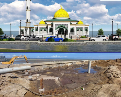 Foundation laid for Kampung Punang Floating Mosque