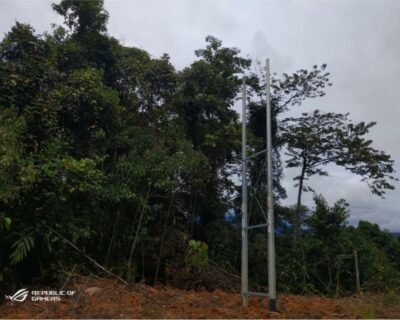 Power lines being laid at Long Banga to link IHAS