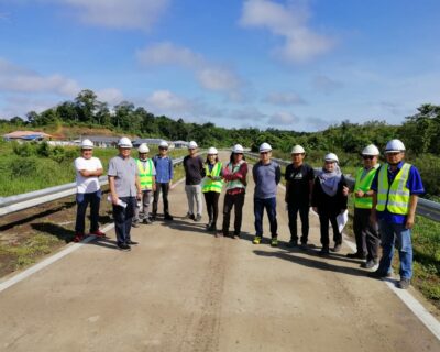 Final inspection for upgrade of internal roads and drainages at Long Bedian