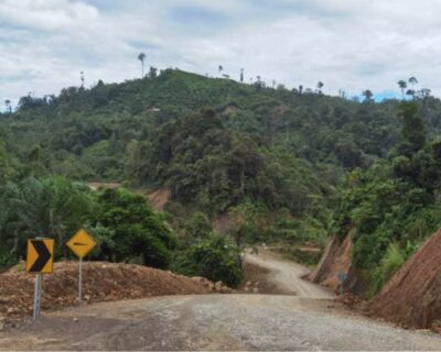 New paved roads completed for Long Tikan / Long Jekitan, Long Mekaba